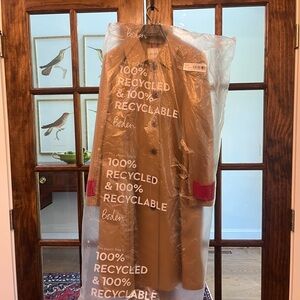 Brand New Boden Tan and Red Women's Coat